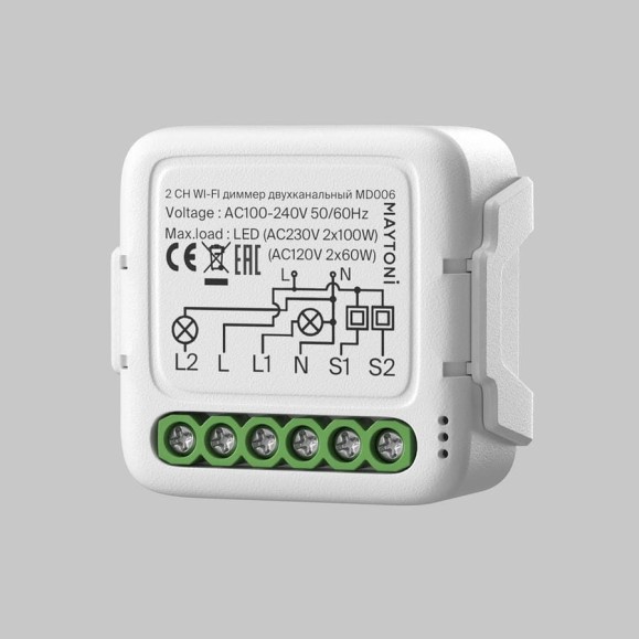 WI-FI диммер Maytoni двухканальный MD006 WI-FI диммер Maytoni двухканальный MD006