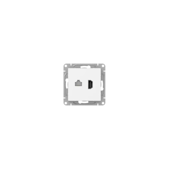 Механизм розетки EKF HDMI+RJ45 (cat5), белый Эпика UP1-SOW-HDMI+RJ45 Механизм розетки EKF HDMI+RJ45 (cat5), белый Эпика UP1-SOW-HDMI+RJ45