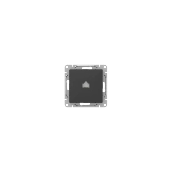 Механизм розетки EKF RJ45 (cat5), чёрный Эпика UP1-SOB-RJ45-5