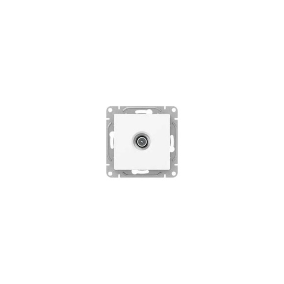 Механизм розетки TV EKF Эпика проходная, белый UP1-SOW-TV-2