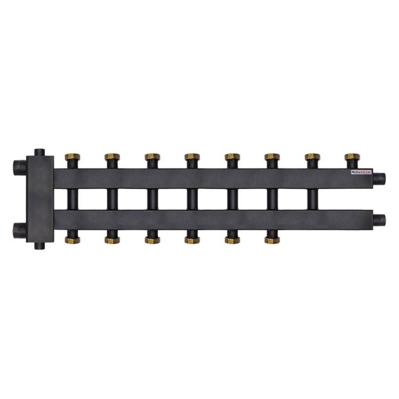Коллектор для котла Millennium 1 1/2" наружная резьба х1 1/2" внутренней резьбой /125мм/дублер 4+3+1 контура с гидроразделителем MKDG4085.431F Коллектор для котла Millennium 1 1/2" наружная резьба х1 1/2" внутренней резьбой /125мм/дублер 4+3+1 контура с гидроразделителем MKDG4085.431F