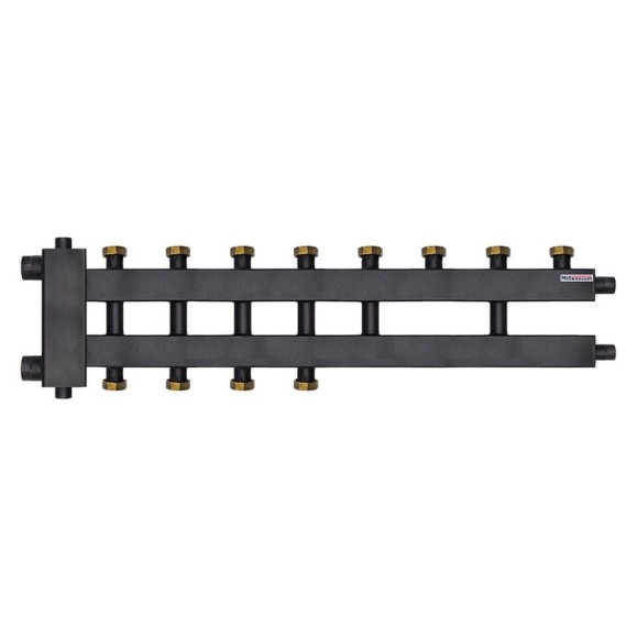 Коллектор для котла Millennium 1 1/2" наружная резьба х1 1/2" внутренней резьбой /125мм/дублер 4+2+1 контура с гидроразделителем MKDG4085.421F Коллектор для котла Millennium 1 1/2" наружная резьба х1 1/2" внутренней резьбой /125мм/дублер 4+2+1 контура с гидроразделителем MKDG4085.421F