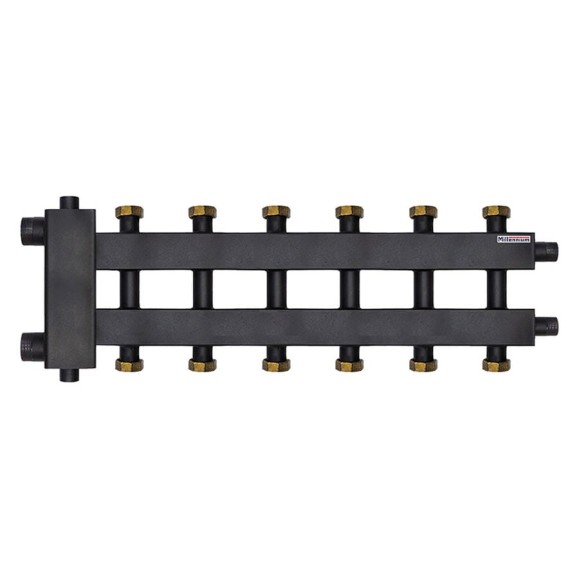 Коллектор для котла Millennium 1 1/2" наружная резьба х1 1/2" внутренней резьбой /125мм/дублер 3+3+1 контура с гидроразделителем MKDG4085.331F Коллектор для котла Millennium 1 1/2" наружная резьба х1 1/2" внутренней резьбой /125мм/дублер 3+3+1 контура с гидроразделителем MKDG4085.331F