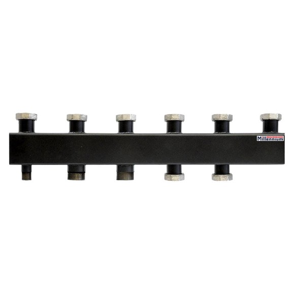 Коллектор для котла Millennium 1 1/2" наружная резьба х 1 1/2" внутренней резьбой /125мм/ 3+1 контура MKS4085.31F