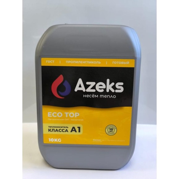 Теплоноситель AZEKS ECO TOP-30 Канистра 10 кг (Пропиленгликоль) AZT3010