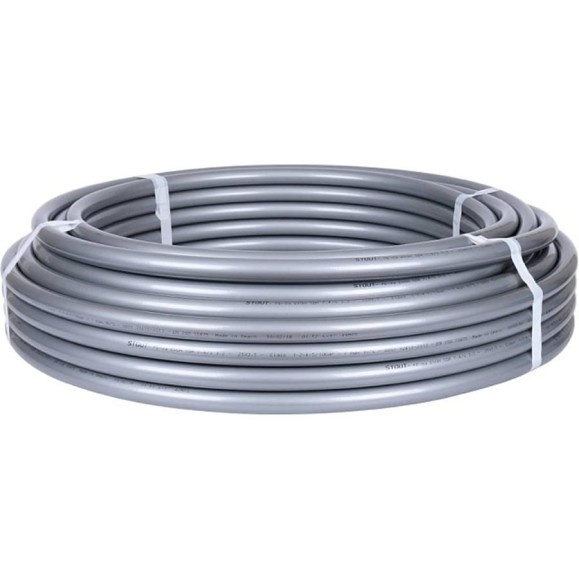 Труба из сшитого полиэтилена с кислородным слоем STOUT PEX-a 25х3,5 бухта 50 м серая SPX-0001-002535 Труба из сшитого полиэтилена с кислородным слоем STOUT PEX-a 25х3,5 бухта 50 м серая SPX-0001-002535