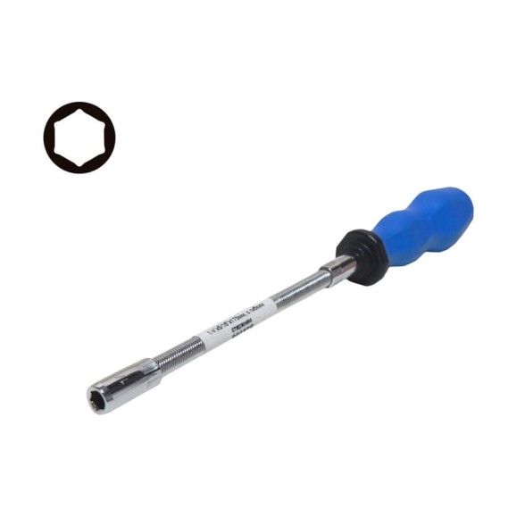 Шестигранная торцевая отвертка 1/4" 175мм гибкая для хомутов AIST 86037S 00-00003524