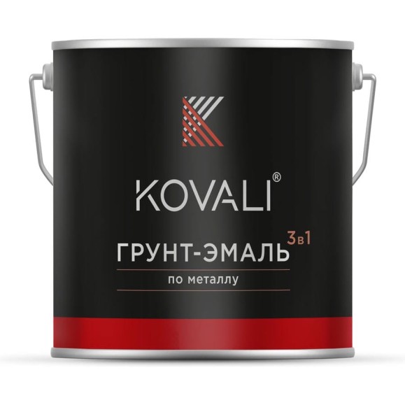 Грунт-эмаль KOVALI 3 в 1, матовая, NCS S 0530-R50B, 2,4 кг, А3.2.20530-R50B Грунт-эмаль KOVALI 3 в 1, матовая, NCS S 0530-R50B, 2,4 кг, А3.2.20530-R50B
