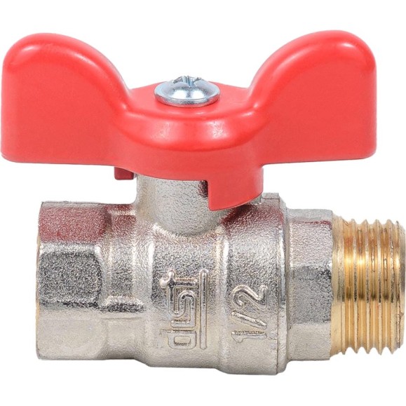 Кран шаровой Dist 1/2 г/ш, бабочка, Ду15, Ру40, Стандарт Н321Б/107-9580
