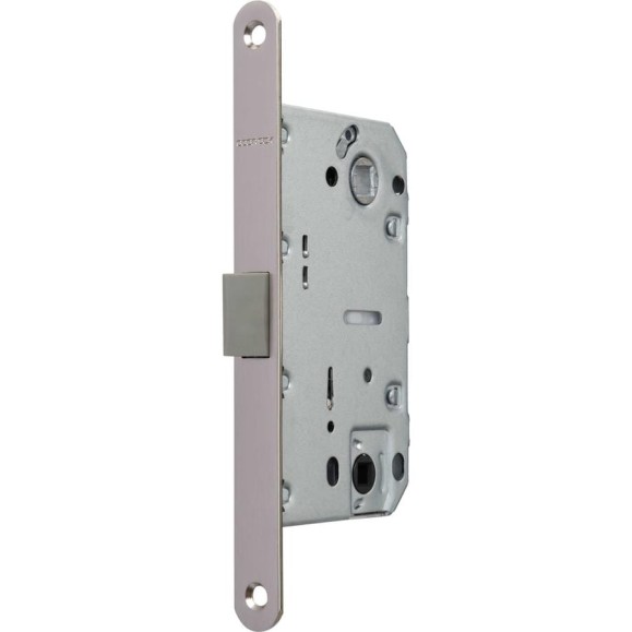 Корпус замка DOORLOCK V 432/WC/50/96/18/SN, матовый никель, WC, бэксет 50мм, межосевое расстояние 96мм, фронтальная планка шириной 18мм, шток 6 79127