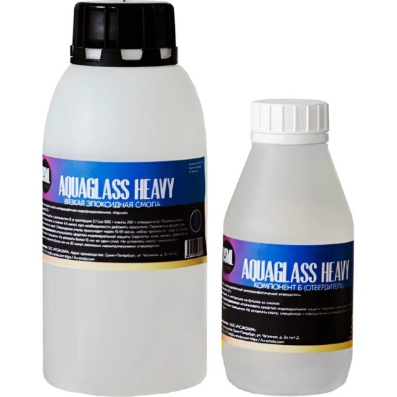 Особо вязкая смола для рисования РУ-СМОЛА Aquaglass Heavy 750 грамм AQ-H-750