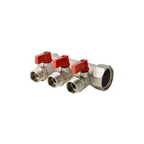 Коллектор с шаровыми кранами ООО ПКФ Сварком 2 выхода 1x1/2 нар рез (VTc.580.N) (1 шт.) СанТех s033999 Коллектор с шаровыми кранами ООО ПКФ Сварком 2 выхода 1x1/2 нар рез (VTc.580.N) (1 шт.) СанТех s033999