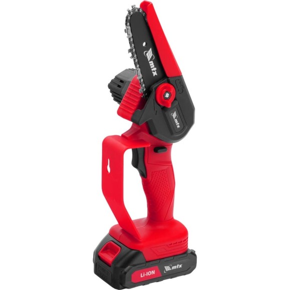Цепная мини-пила аккумуляторная MTX MCS-100, шина 100 мм, Li-Ion, 20 В 58640