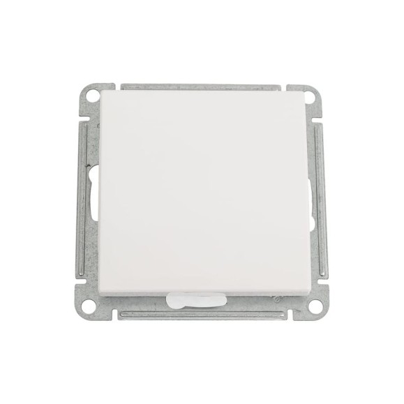 1-клавишный переключатель Systeme Electric W59 aqua, 10ах, ip44, механизм, белый VS610-156B-1-86
