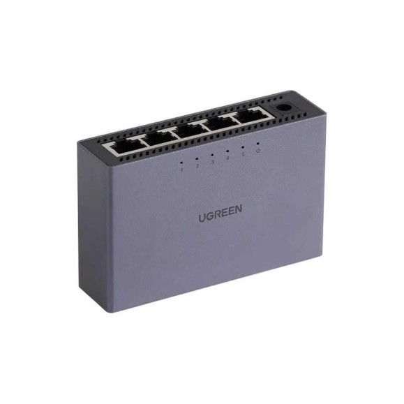 Коммутатор сетевой UGREEN CM633 5-Port Gigabit Ethernet Switch Aluminum Housing EU. Цвет: серый 15641EU Коммутатор сетевой UGREEN CM633 5-Port Gigabit Ethernet Switch Aluminum Housing EU. Цвет: серый 15641EU