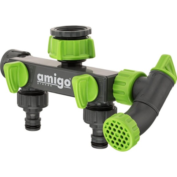 Разделитель потоков Amigo 2-х канальный с краном Grande 79818