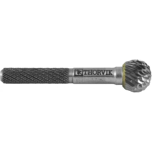 Бор-фреза твердосплавная сферическая Thorvik TRRBD12100655-2 тип D, 12 мм, двойная насечка, в боксе 057016 Бор-фреза твердосплавная сферическая Thorvik TRRBD12100655-2 тип D, 12 мм, двойная насечка, в боксе 057016