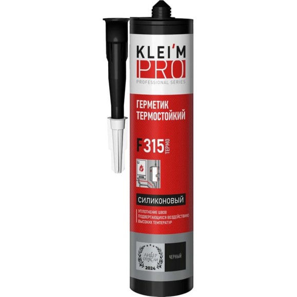 Герметик силиконовый KleimPro ТЕРМО 315 F315, черный,280мл 5054 Герметик силиконовый KleimPro ТЕРМО 315 F315, черный,280мл 5054
