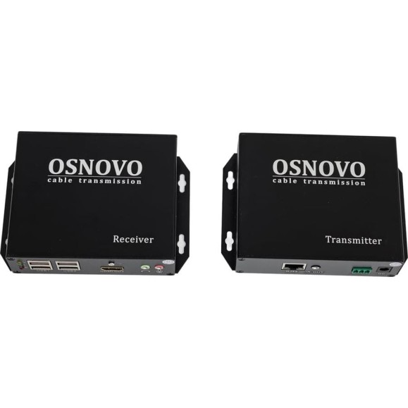 Комплект для передачи HDMI, USB, RS232, ИК-управления и аудио по сети Ethernet OSNOVO TLN-HiKMA/1+RLN-HiKMA/1 sct1367