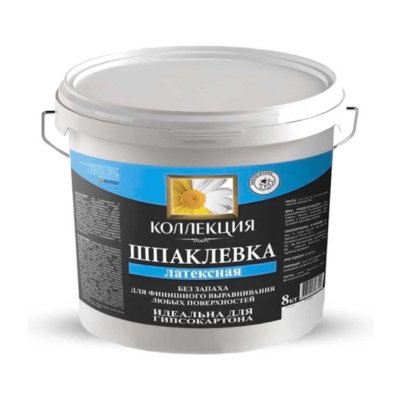 Шпаклевка латексная КОЛЛЕКЦИЯ 8 кг 01078 Шпаклевка латексная КОЛЛЕКЦИЯ 8 кг 01078