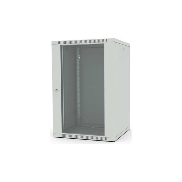 Шкаф настенный Filum 19, 15U Wall Box (ШxГxВ) 600x600x490 мм, дверь стеклянная, цвет серый RAL7035 FL-WB-1566GM-GY