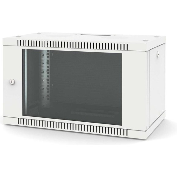 Шкаф настенный Filum 19, 6U Wall Box (ШxГxВ) 600x350x356 мм, дверь стеклянная, цвет серый RAL7035 FL-WB-0663GM-GY