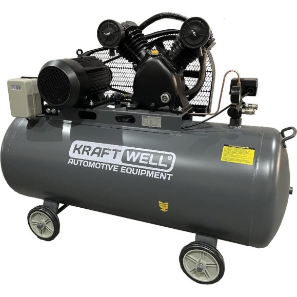 Компрессор поршневой KraftWell 580 л/мин, 10 бар, 200 л, 380 В, произв-ть 580 л/мин., объем ресивера 200 л KRW-AC580-200L Компрессор поршневой KraftWell 580 л/мин, 10 бар, 200 л, 380 В, произв-ть 580 л/мин., объем ресивера 200 л KRW-AC580-200L