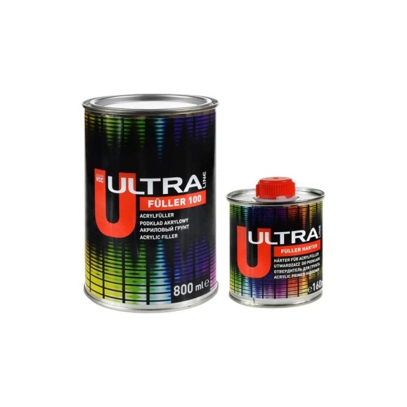 Грунт акриловый +отвердитель NOVOL 100 ULTRA FULLERR 5+1 0,8л+0,16л белый X186332998