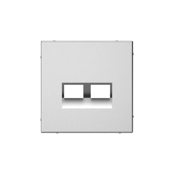 Накладка двойная для информационных функций типа Keystone Systeme Electric ARTGALLERY сталь GAL000990