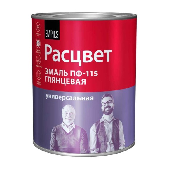 Эмаль Расцвет ПФ-115 белая, 0.9 кг 9039 Эмаль Расцвет ПФ-115 белая, 0.9 кг 9039