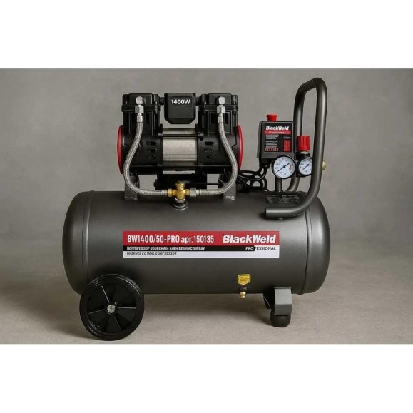 Компрессор коаксильный безмасляный BlackWeld BW1400/50-PRO 50л 150135 Компрессор коаксильный безмасляный BlackWeld BW1400/50-PRO 50л 150135