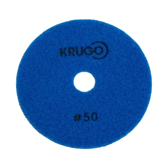 Алмазный гибкий шлифовальный круг (черепашка), 100 мм, Р50, сухой KRUGO PPD040050