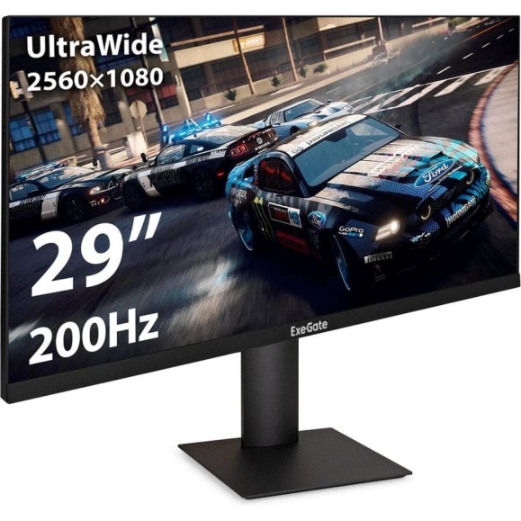 Монитор ExeGate 29" Combat EC1500 IPS LED Grade A+, 2K, 2560x1080 200Гц WFHD, 21:9, 250 cd/m2, 1000:1, 178/178, 1ms, Speakers, 2xHDMI2.0, игровой 297301 Монитор ExeGate 29" Combat EC1500 IPS LED Grade A+, 2K, 2560x1080 200Гц WFHD, 21:9, 250 cd/m2, 1000:1, 178/178, 1ms, Speakers, 2xHDMI2.0, игровой 297301