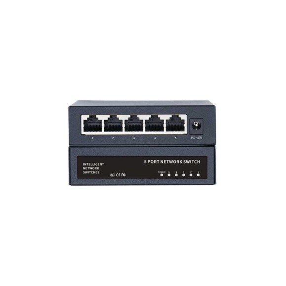 Коммутатор неуправляемый NETLAN 4_10/100/1000Мбит/с PoE (af/at), 1_1000Мбит/с RJ45 NLS-125P