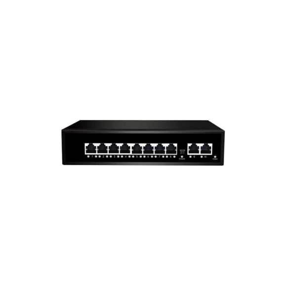 Коммутатор неуправляемый NETLAN 8_10/100Мбит/с PoE (af/at), 2_100Мбит/с RJ45 NLS-1110P