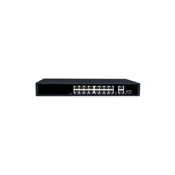 Коммутатор неуправляемый NETLAN 16_10/100Мбит/с PoE (af/at), 2_1000Мбит/с RJ45, 1_1000Мбит/с SFP NLS-1119P