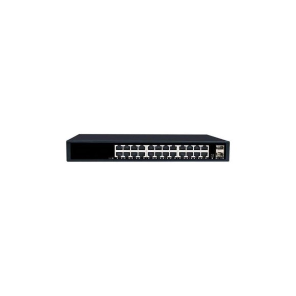 Коммутатор неуправляемый NETLAN 24_10/100/1000Мбит/с PoE (af/at), 2_1000Мб/с SFP NLS-1226P
