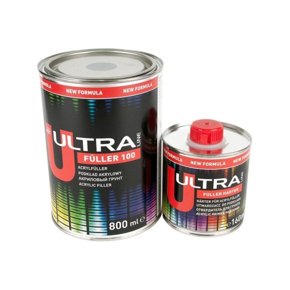 Грунт акриловый +отвердитель NOVOL 100 ULTRA FULLERR 5+1 0,8л+0,16л, черный X188457998