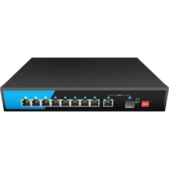 Коммутатор XBIT настраиваемый, 10 портов 10/100/1000Base-T, PoE/PoE+ XPD8GP-2GT-A