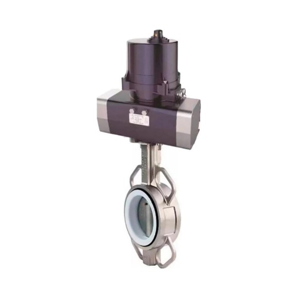 Затвор DN.ru 304-304-VITON-2W-Fb Ду80 Ру16, электропривод ЭПВП-005 220В D050-81358 Затвор DN.ru 304-304-VITON-2W-Fb Ду80 Ру16, электропривод ЭПВП-005 220В D050-81358