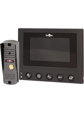 Комплект Smartec ST-MS604S-BK черный монитор видеодомофона 4 и панель вызова 600ТВЛ smkd0694
