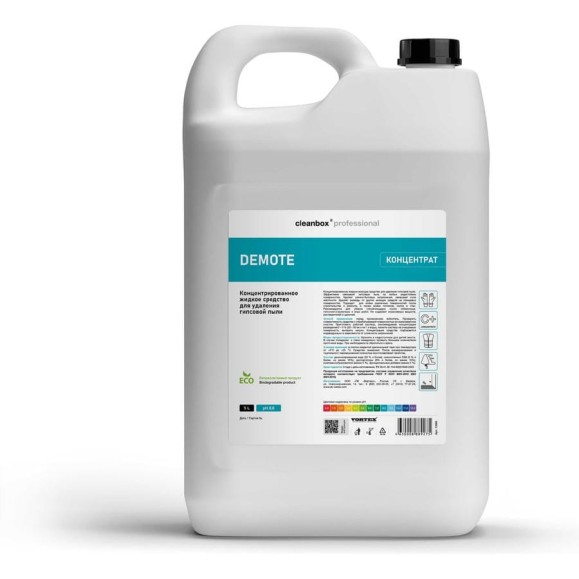 Нейтральное универсальное моющее средство CleanBox Professional от минеральных загрязнений/ Концентрированное жидкое средство для удаления гипсовой пыли Professional DEMOTE (5л) 13565