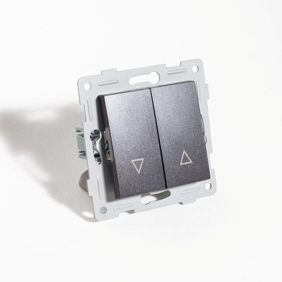 Выключатель SPL управления жалюзи, 10А, 220-250V (антрацит) 12 шт. 201127 Выключатель SPL управления жалюзи, 10А, 220-250V (антрацит) 12 шт. 201127