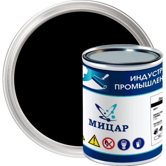 Краска для разметки Мицар АК-539, 0,8 кг, черный УТ000015553 Краска для разметки Мицар АК-539, 0,8 кг, черный УТ000015553