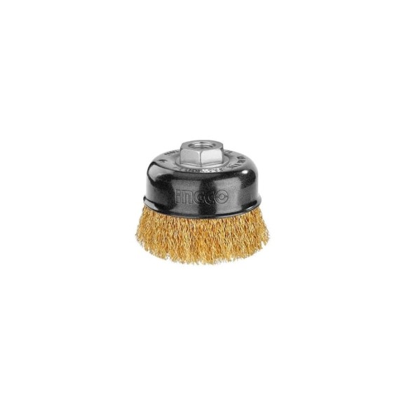Проволочная щетка с гайкой INGCO 100 мм INDUSTRIAL WB11005