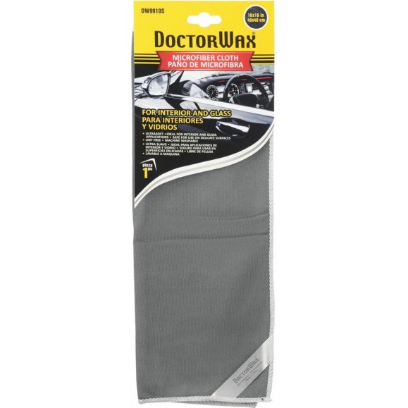 Микрофибра DoctorWax для стекол и интерьера, 40x40 см, DW9910s Микрофибра DoctorWax для стекол и интерьера, 40x40 см, DW9910s