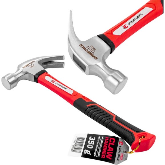 Молоток-гвоздодер EVERFORCE 350гр EF-T7012(65269) Молоток-гвоздодер EVERFORCE 350гр EF-T7012(65269)