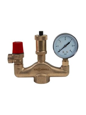 Группа безопасности котла KROMWELL 1х1/2 KW.60700406 Группа безопасности котла KROMWELL 1х1/2 KW.60700406