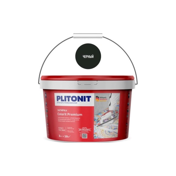 Затирка PLITONIT COLORIT Premium биоцидная, 0.5-13 мм, чёрная 22082