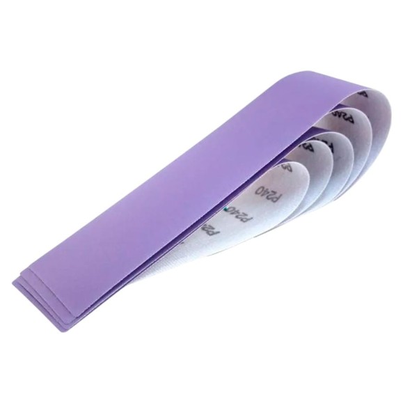 Абразивные полоски 70*420 мм CERAMAX PURPLE PAPER без отверстий, P60, 50 шт. 1CRX1403